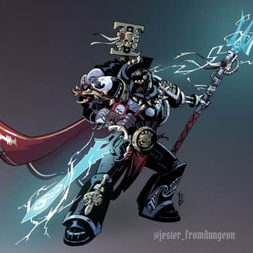 Carcharodon Librarian by Laura Todisco (jester_fromdungeon | jesterfomdungeon)