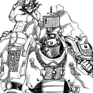 Grey Knight Paladin by spider_artz