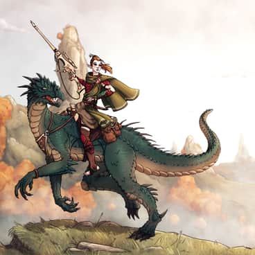 Exodite Dragon Rider by AutumnArchfey (Vivian)