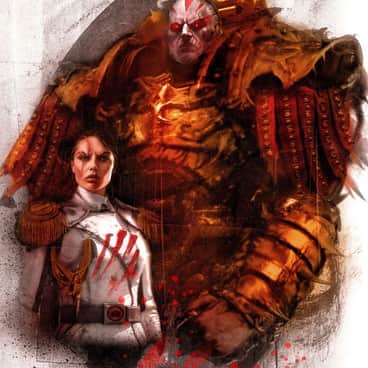 Lotara Sarrin and Angron by Arnguth (arnguth_art | Arn Guth | No_Jacket_3134)
