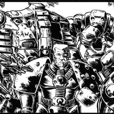 Robot Attack Warrior by Pete Knifton