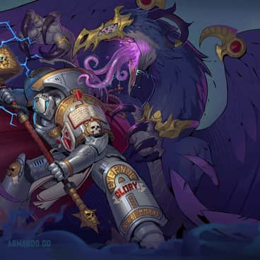 Grey Knight vs Tzeentch by Armando Gonzalez-Dorta (armando.artist)