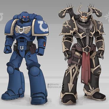 Space Marines by Kanaloa (kanaloa_68 | DrawVex)