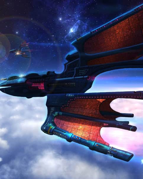 Void Stalker Class Battleship by Gareth Porter 
