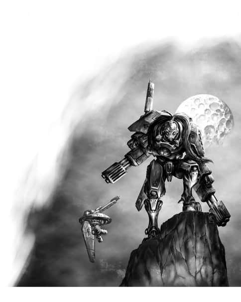 T’au Commander Shadowsun by Mark Gibbons 