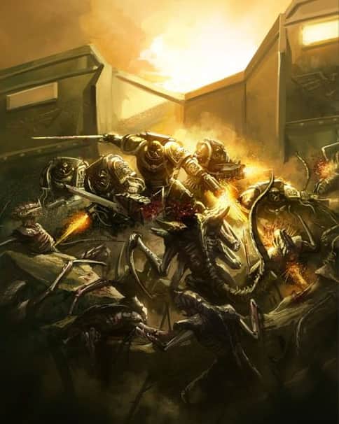 Deathwatch vs Tyranids by Fares Maese 