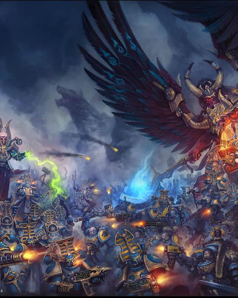 Logan Grimnar vs Magnus the Red by Jaime Martinez 