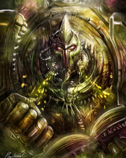 Nurgle Chaos Marine by Julian Tan 