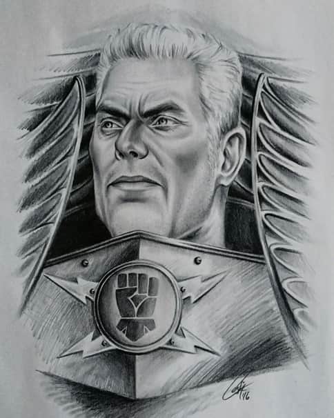Primarch Rogal Dorn by Cecilia Murillo Valdez 