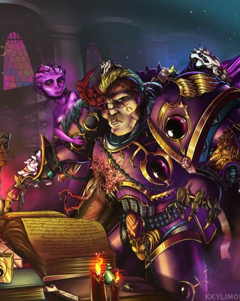 Sorcerer of Slaanesh by Kyriakos Kylimos 