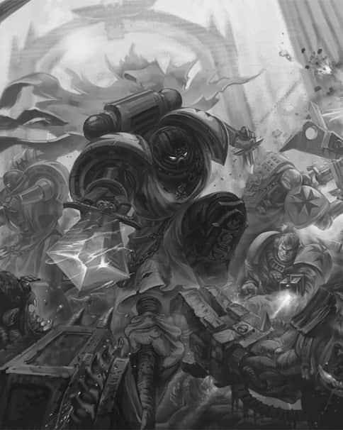 Black Templars Charge by Julia Zolotareva 
