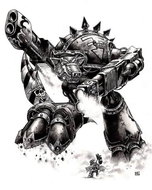 Warhound Titan by Mark Gibbons 