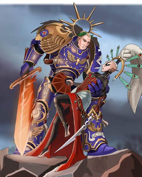 Guilliman x Yvraine by spaceMAXmarine
