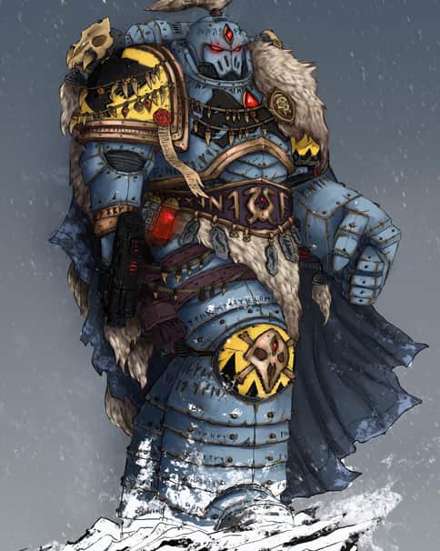 Space Wolf Captain by Thomas Shirley