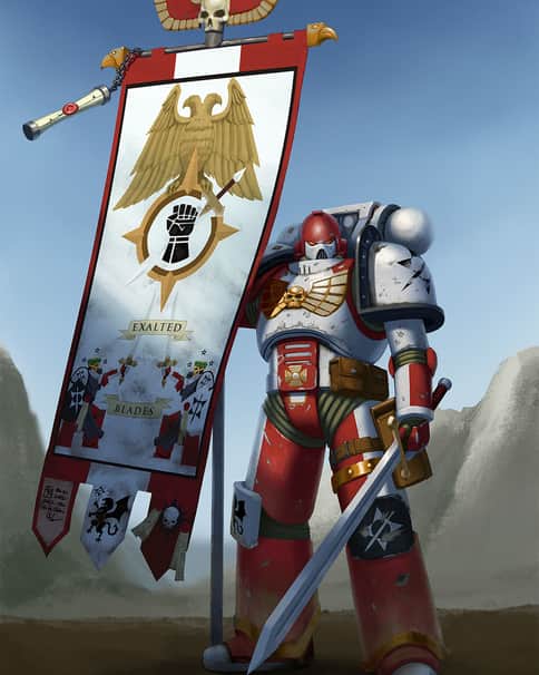 Exalted Blades Standard Bearer by Boris Tsui 