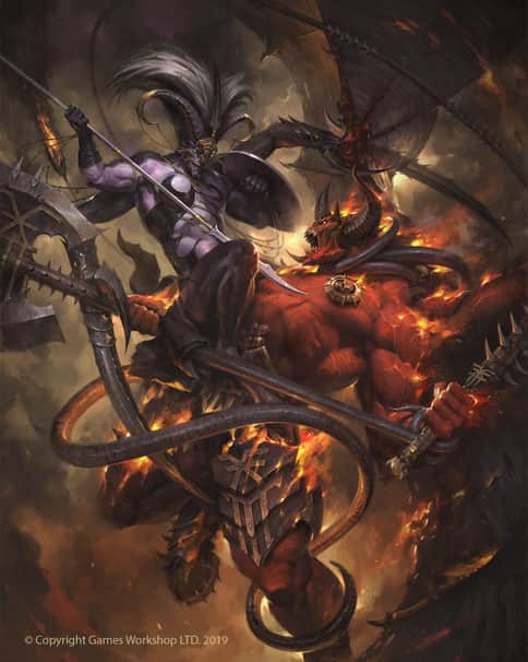 Shalaxi Hellbane vs Bloodthirster by Jaime Martinez 