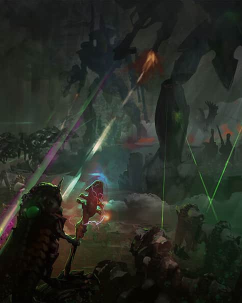 Necron Cryptek by Peter Cuthbertson 