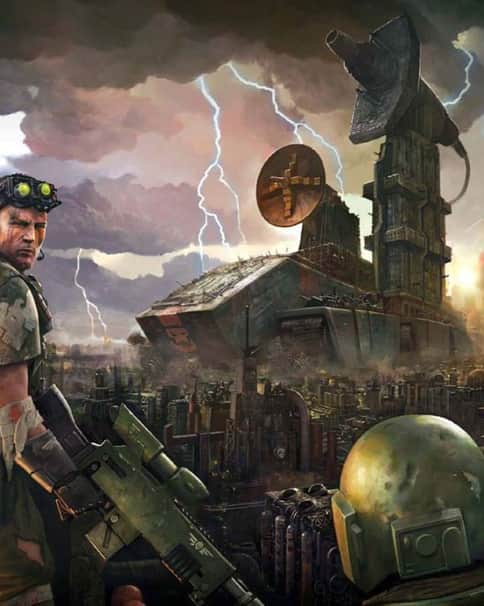 Imperial Guard vs Ork-Controlled Ordinatus by Matt Bradbury