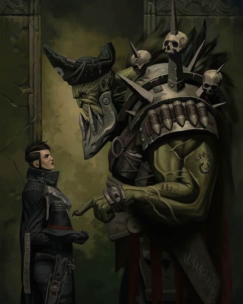 Adrastia and Kaptin Bluddflagg by Michal Suchánek 