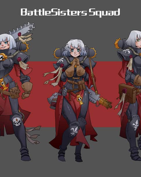 Battle Sister Squad by Yi Meng Zhang 