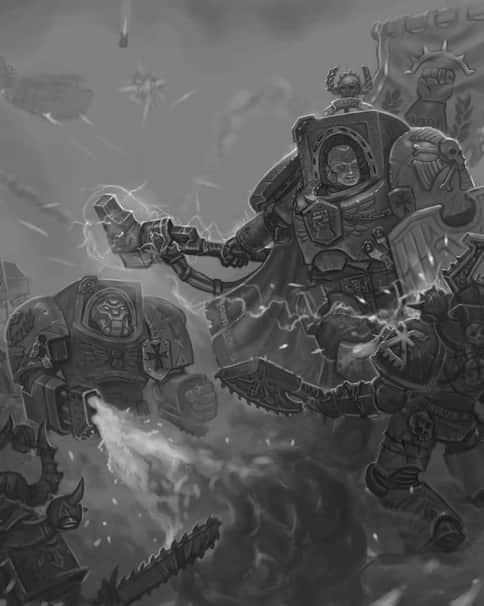 Imperial Fist Vs World Eaters by Konstantin Emelyanov 