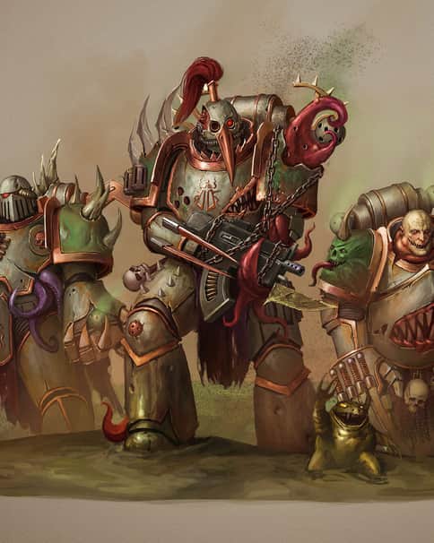 Plague Marines Squad by Elijah ArhPriest 