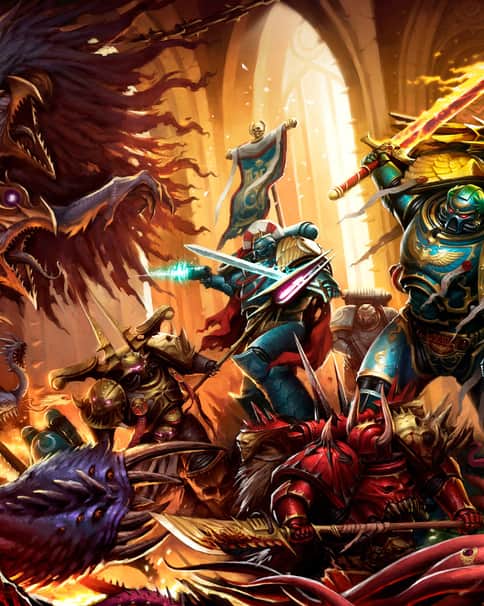 Guilliman vs Fateweaver by Misha Savier 