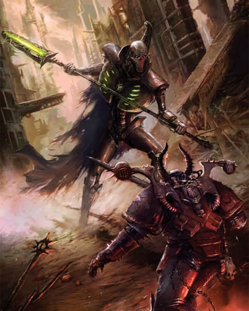 Necron vs Chaos by Zachary Graves 
