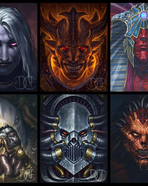 40k Daemon Primarchs by David Haire 