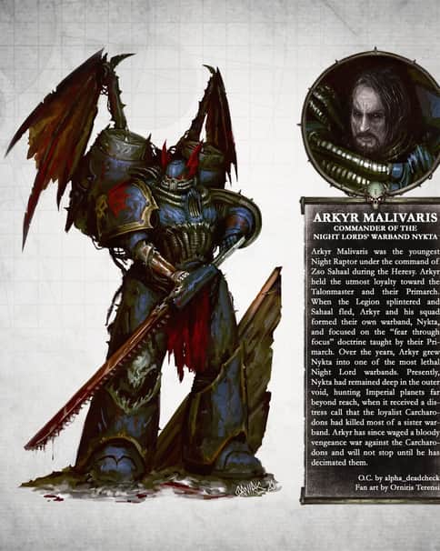 Night Lords Arkyr Malivaris by Orniris Terensi 