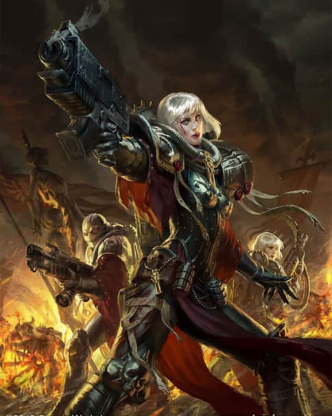Adepta Sororitas by Anna Steinbauer 