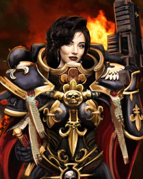 Adepta Sororitas Canoness by Yuri Melentev 