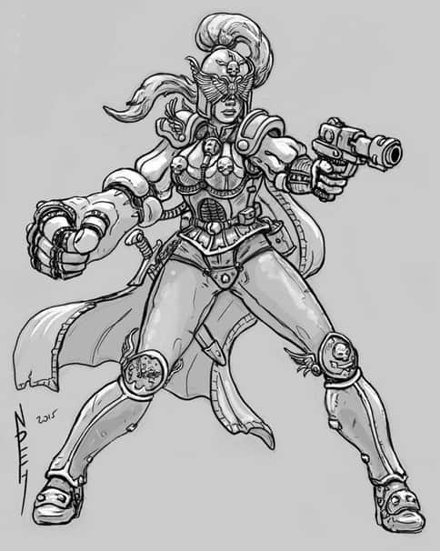 Adeptus Arbites Enforcer by Nick Herbert 