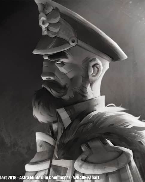 Astra Militarum Commissar by Johannes Helgeson 