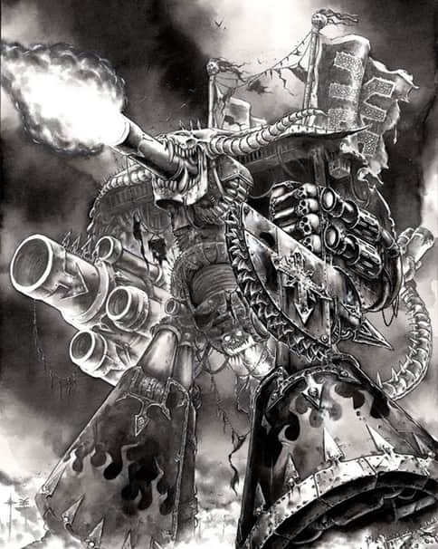 Banelord Titan of Khorne by Mark Gibbons 