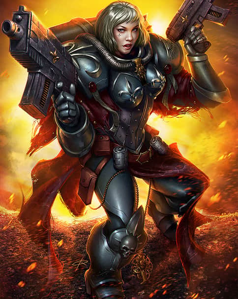 Bianca the Adepta Sororitas by Cristian Melian 