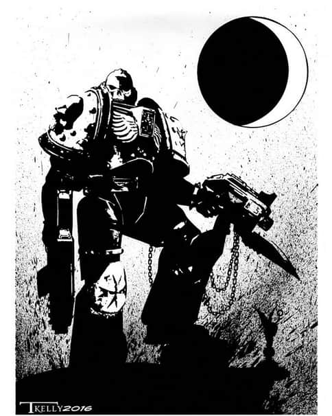 Black Templar Marine by Tom Kelly 