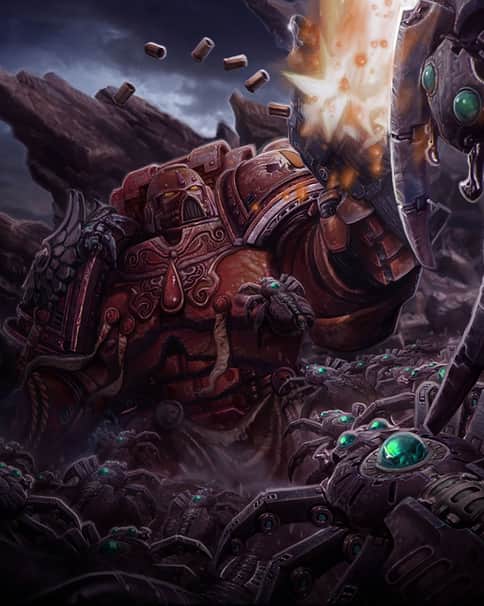 Blood Angel vs Necrons by Víctor Manuel Leza Moreno 