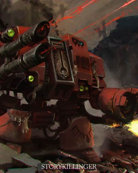 Blood Angels Dreadnought by Stefan Ristić 