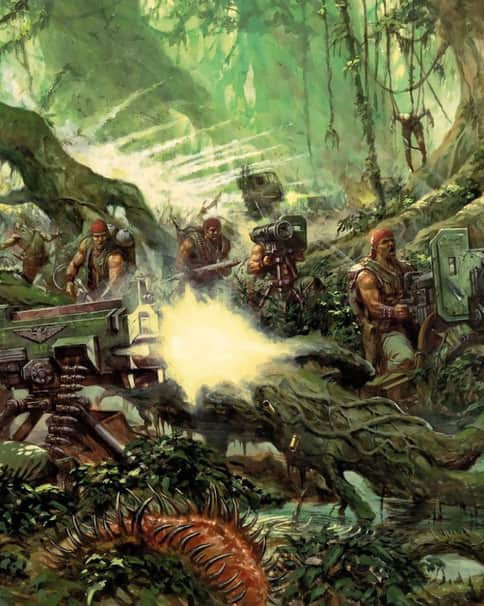 Catachan Jungle Fighters by Karl Kopinski 