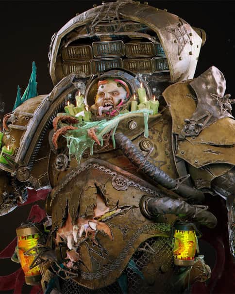 Champion of Nurgle Death Guard by Artur Sukhorukov 