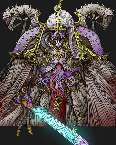 Champion of Slaanesh by Vasiliy Loginov 
