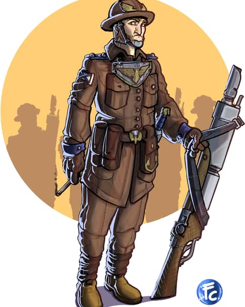 Crusian Veteran Imperial Guard by Fabrizio Carminati 