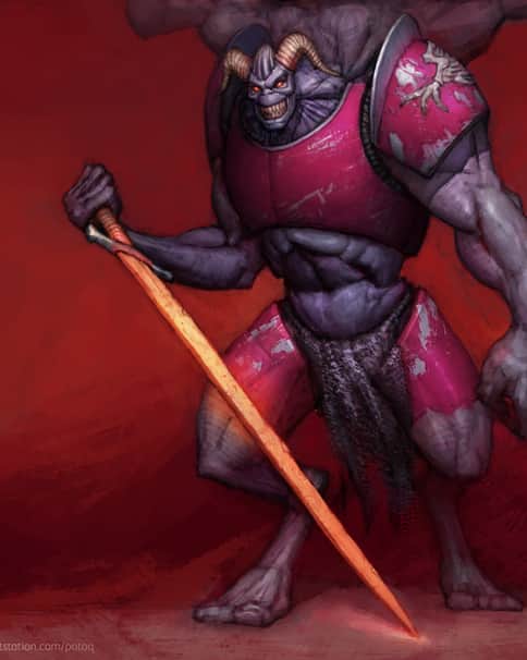 Daemon Prince of Slaanesh by Alexey Potorochin 