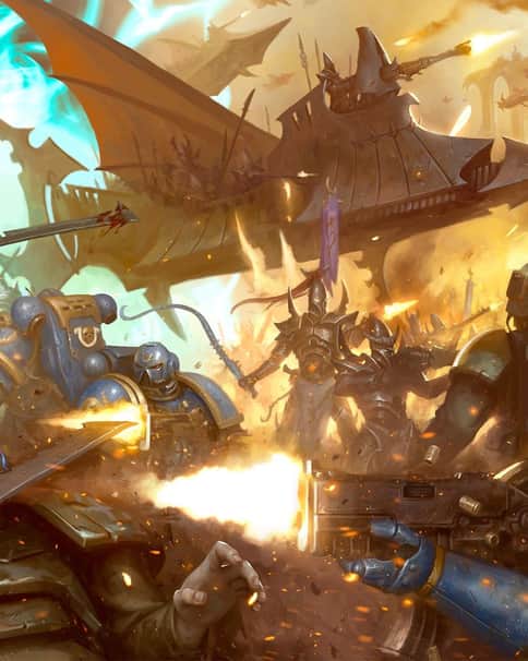 Dark Eldar vs Imperium by Mike Lim 