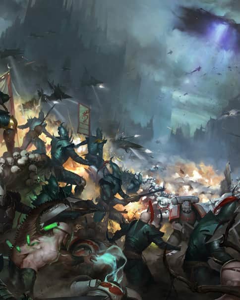 Dark Eldar vs White Scars by Igor Sid 