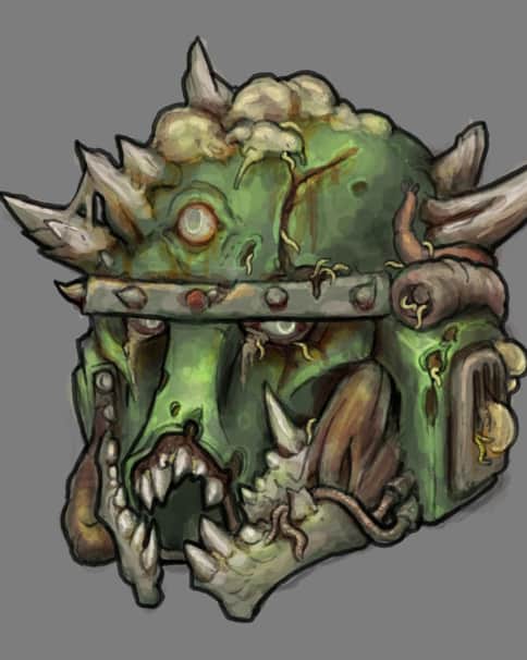 Death Guard Helmet by Dicey June 