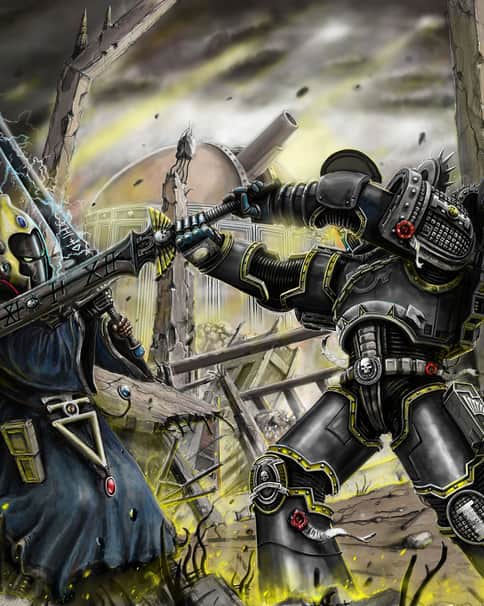 Deathwatch the Ruins Duel by Hrvoje Silić 