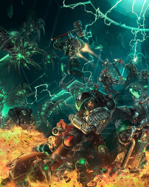 Deathwatch vs Necrons by Lie Setiawan 