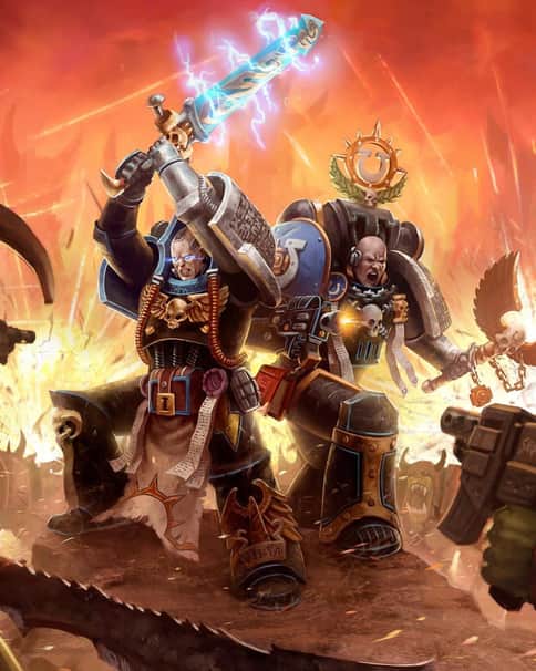 Deathwatch vs Orks by Unknown Artists